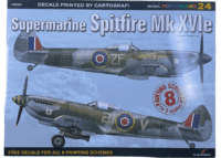 WW2 British RAF Spitfire MK XVIe Topcolours 24 NO DECALS SC Reference Book