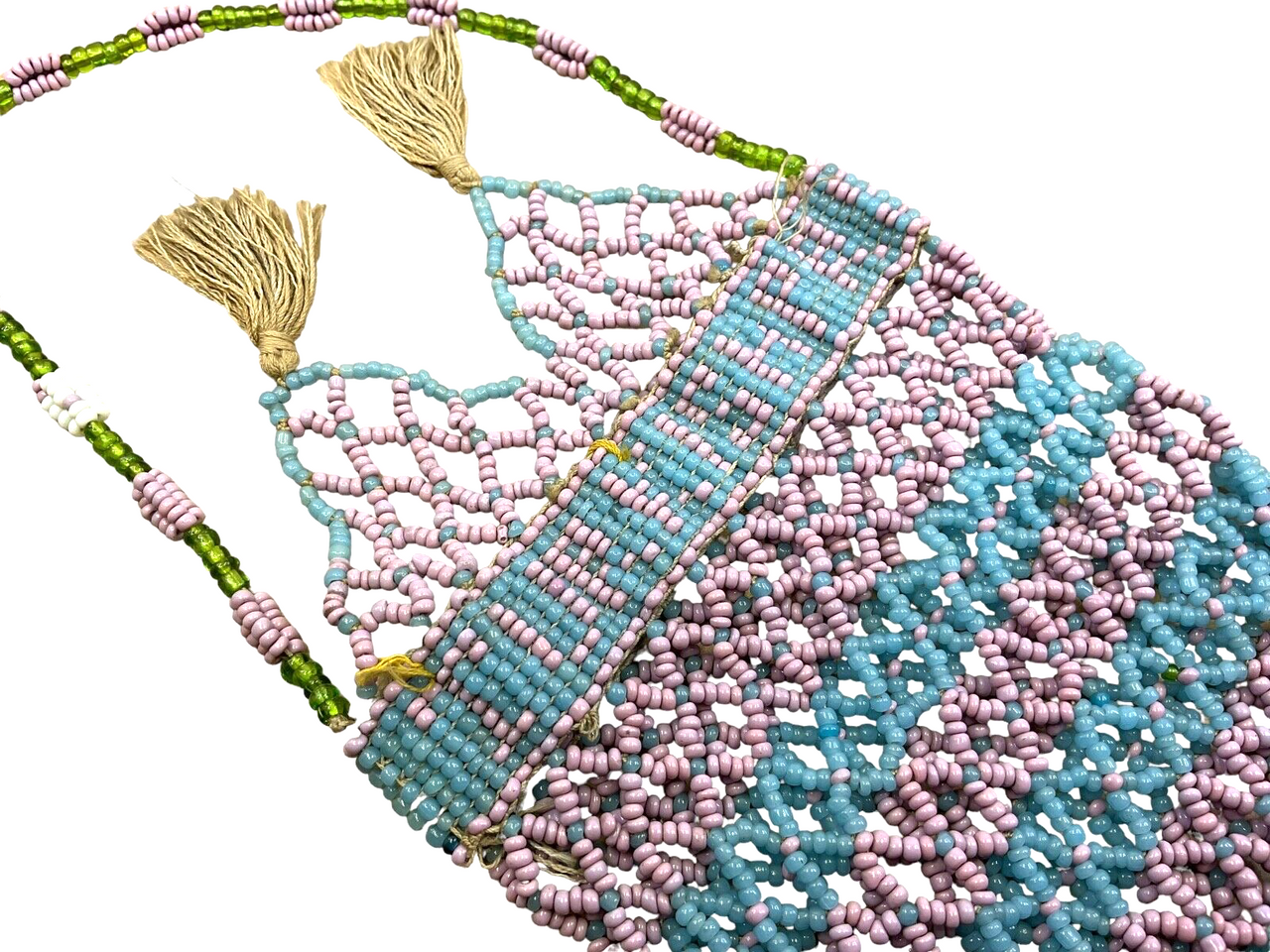 WW1 British Canadian BEF Turkish POW Prisoner Beadwork Purse 11 Inches 3 WW1 British Canadian BEF Turkish POW Prisoner Beadwork Purse 11 Inches 3