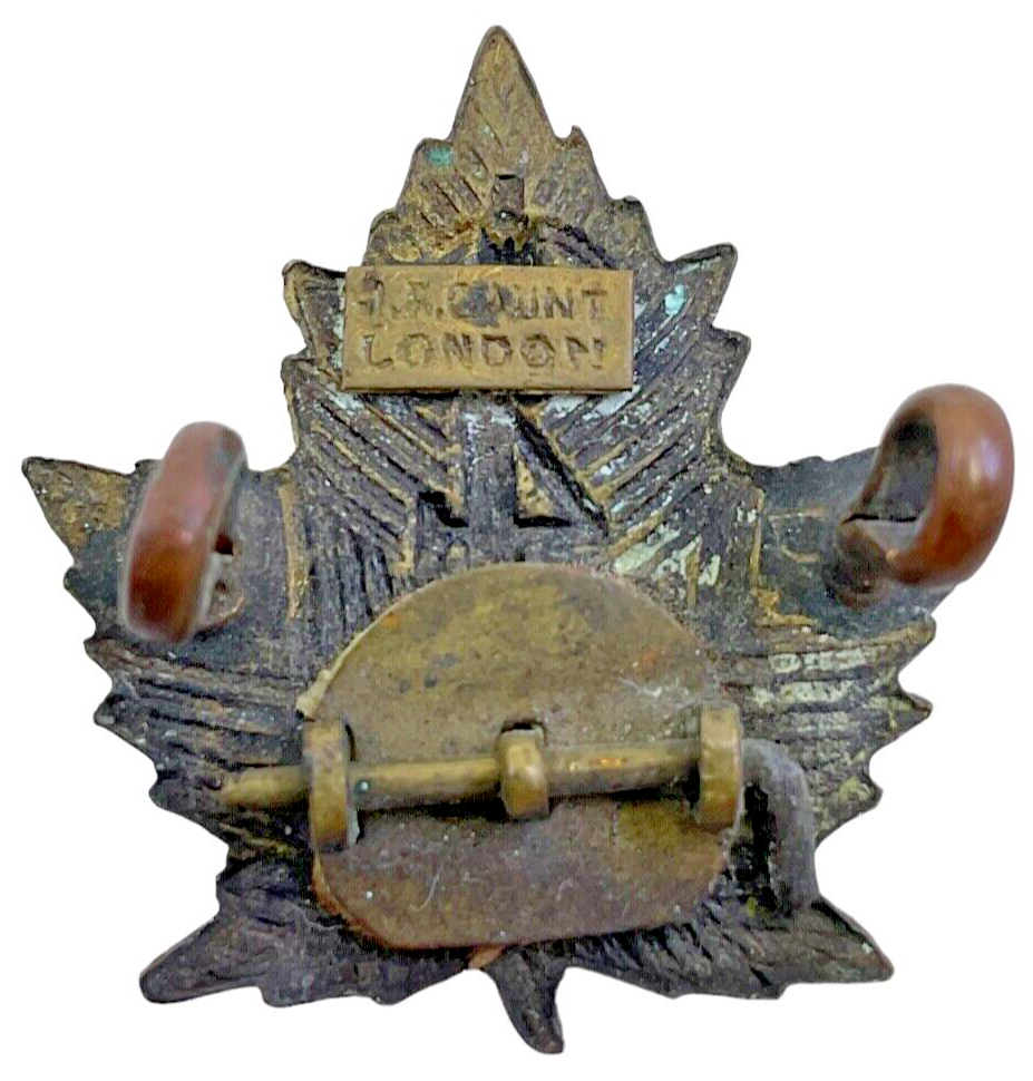 WW1 Canadian CEF 4th Railway Troops CRT Collar Insignia Single WW1 Canadian CEF 4th Railway Troops CRT Collar Insignia Single