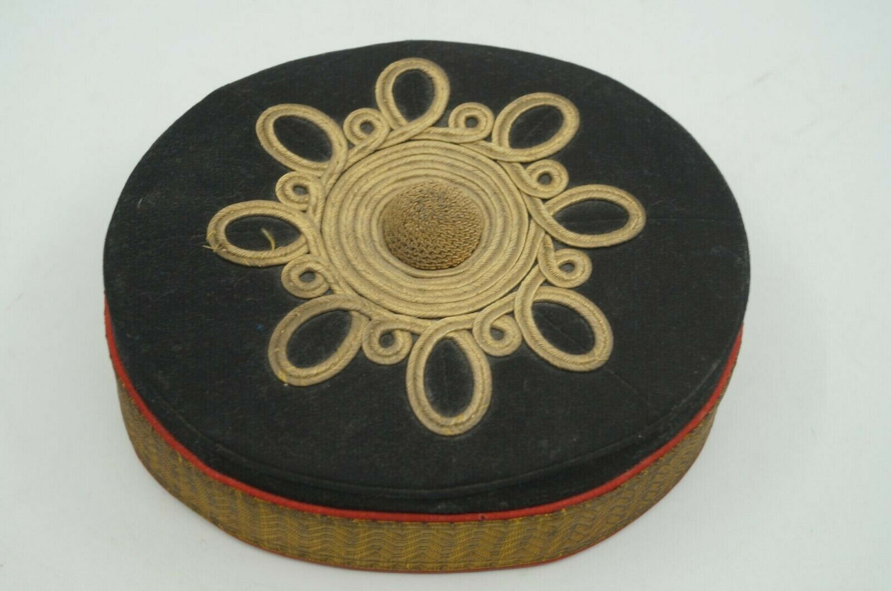 Victorian Era British Artillery Officers Pill Box Hat Named Victorian Era British Artillery Officers Pill Box Hat Named