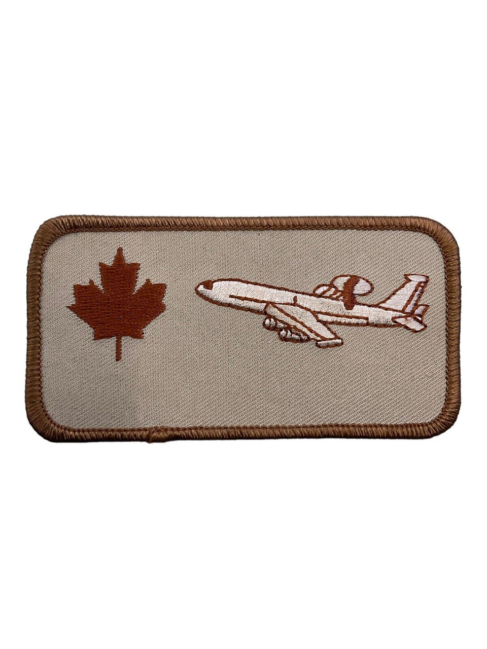 Canadian Forces RCAF AWACS Tan Name Tag Patch Canadian Forces RCAF AWACS Tan Name Tag Patch