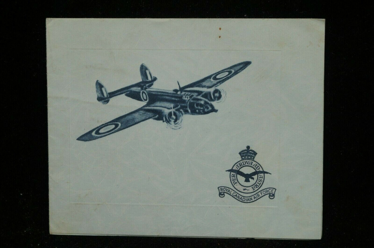 WW2 Royal Canadian Air Force RCAF Christmas New Years Card LAC Helmkay WW2 Royal Canadian Air Force RCAF Christmas New Years Card LAC Helmkay