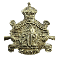 WW1 Canadian CEF 202nd Battalion Collar Badge Insignia Single