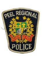 Canadian Peel Regional Ontario White Border Police Patch Canadian Peel Regional Ontario White Border Police Patch