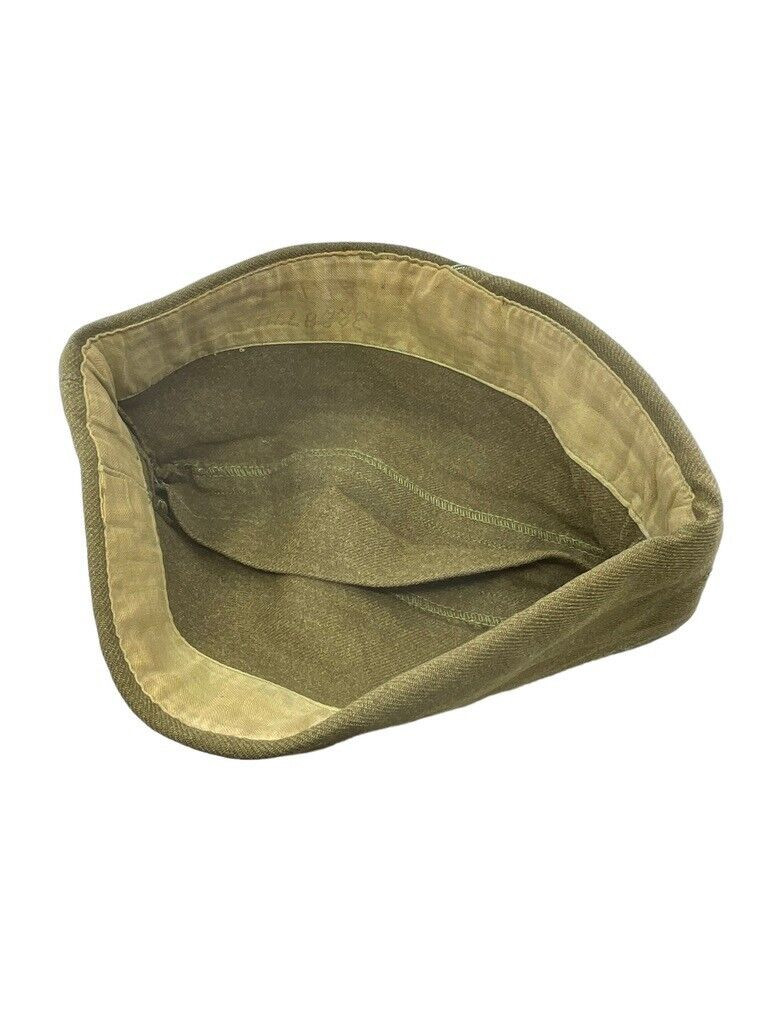 WW2 US Army Armoured Corps Piped Overseas Wedge Cap Size 7 Named WW2 US Army Armoured Corps Piped Overseas Wedge Cap Size 7 Named