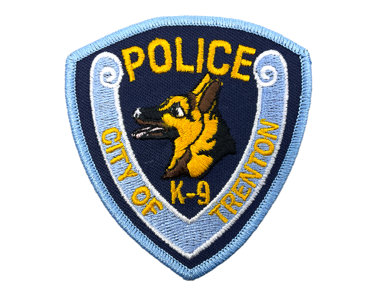 Canadian City Of Trenton Ontario K-9 Unit Blue Edge Police Patch Canadian City Of Trenton Ontario K-9 Unit Blue Edge Police Patch