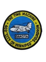 Canadian Forces RCAF 402 Squadron Time Machine Crest Colour Patch Vintage