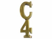 WW1 Canadian CEF C4 4th Battalion Collar Insignia Single