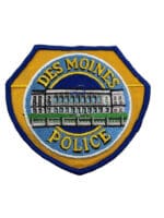 US Des Moines Iowa Police Patch US Des Moines Iowa Police Patch