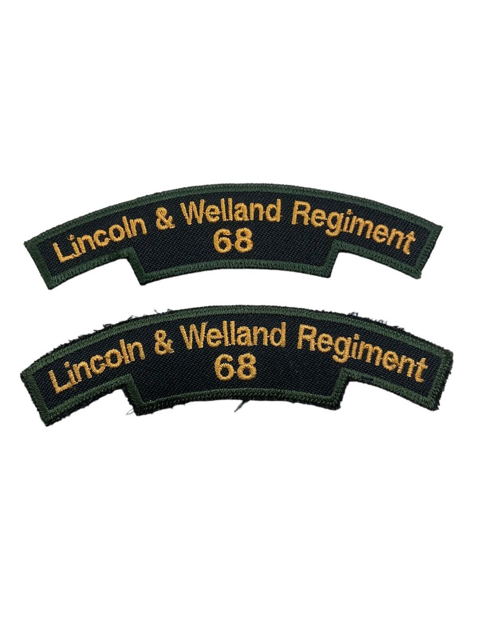 Canadian Army Cadets Lincoln & Welland Regiment 68 Shoulder Titles Insignia Pair Canadian Army Cadets Lincoln & Welland Regiment 68 Shoulder Titles Insignia Pair