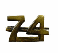 WW1 Canadian CEF 74th Battalion Shoulder No Insignia Badge