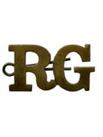 Canadian Royal Grenadiers RG Shoulder Title Insignia Single Canadian Royal Grenadiers RG Shoulder Title Insignia Single