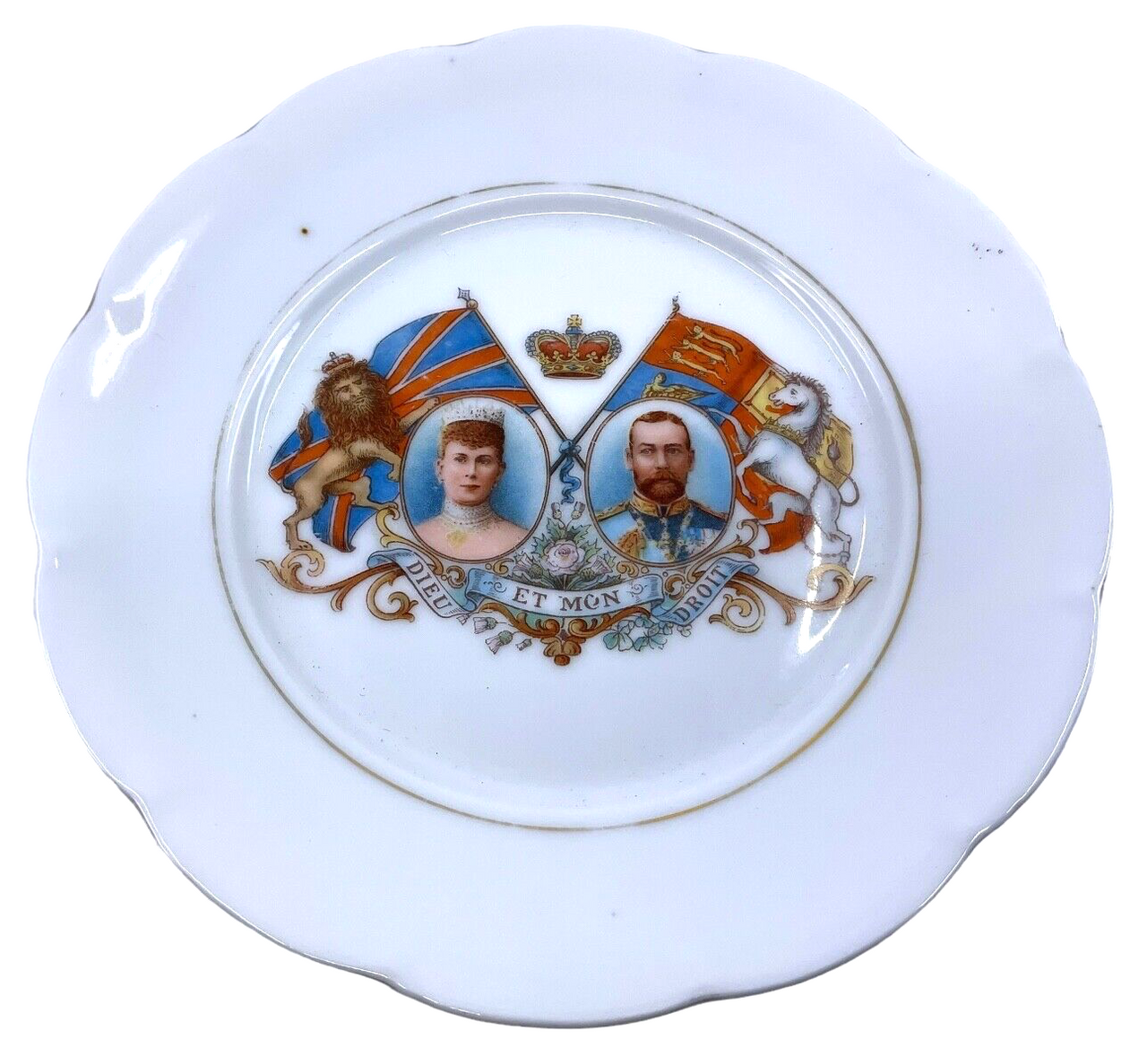 WW1 British Royal King George V & Queen Mary Commemorative Plate Austrian Made WW1 British Royal King George V & Queen Mary Commemorative Plate Austrian Made
