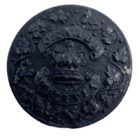 Victorian Canadian Militia Composite Officers Jacket Button Victorian Canadian Militia Composite Officers Jacket Button