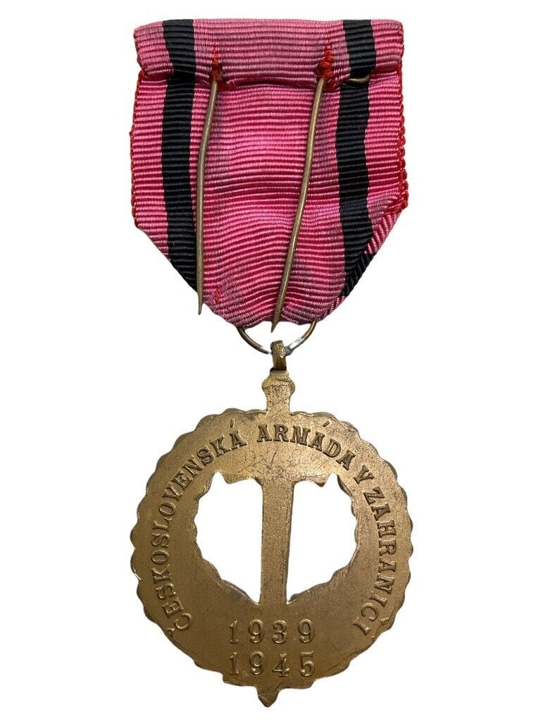WW2 Czech Czechoslovak Army Abroad 1939 Commemorative Medal Full Size WW2 Czech Czechoslovak Army Abroad 1939 Commemorative Medal Full Size