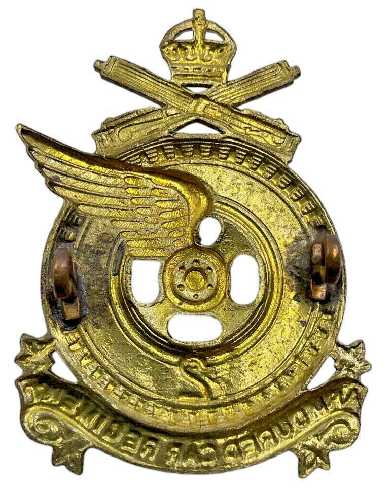 WW2 Canadian 2nd Armoured Car Regiment Cap Badge WW2 Canadian 2nd Armoured Car Regiment Cap Badge