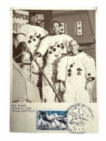 France French First Day Cover Stamp Nationale De L'Aeronautique Postcard Space