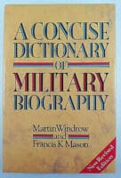 A Concise Dictionary of Military Biography Hardcover Reference Book