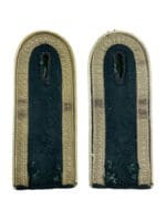 WW2 German Shoulder Boards Infantry Piped Silver Tresse