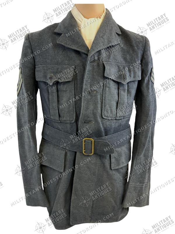 WW2 Canadian RCAF Signals Four Pocket Jacket & Wedge Cap 7 1/8 ...