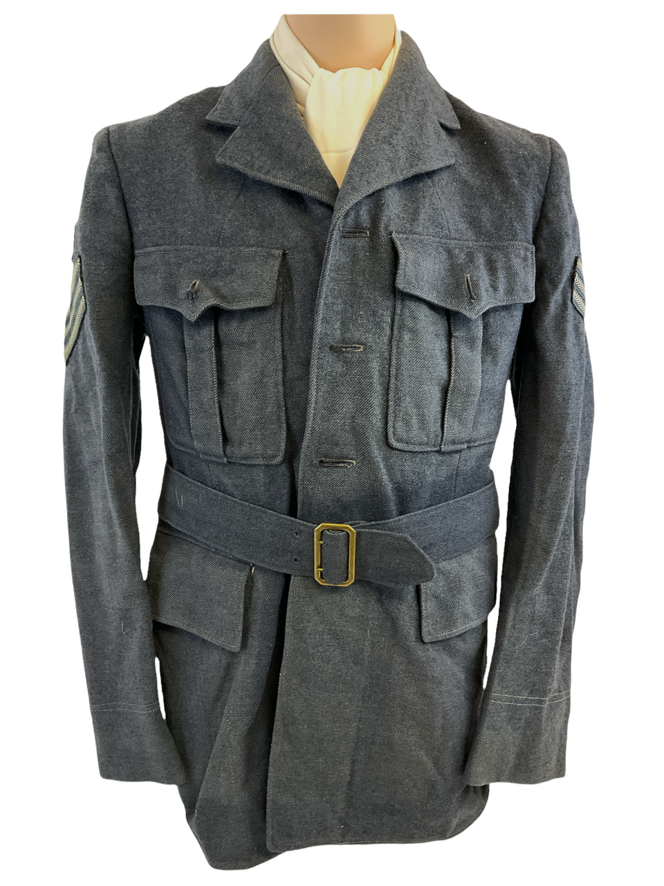WW2 Canadian RCAF Signals Four Pocket Jacket & Wedge Cap 7 1/8 WW2 Canadian RCAF Signals Four Pocket Jacket & Wedge Cap 7 1/8