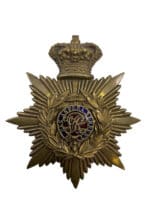 British Victorian Sandhurst Military College Helmet Plate Cap Badge Insignia