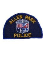 US Allen Park Michigan Police Patch 2 US Allen Park Michigan Police Patch 2