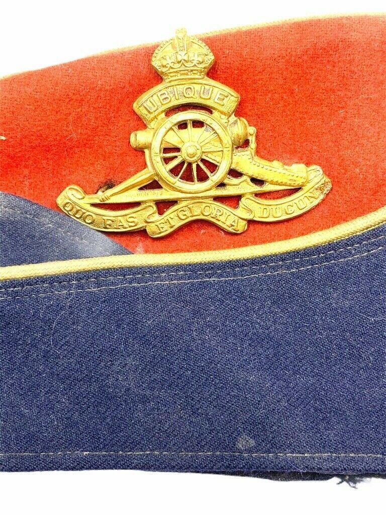 WW2 Canadian RCA Artillery Officers Coloured Field Service Cap Hat WW2 Canadian RCA Artillery Officers Coloured Field Service Cap Hat