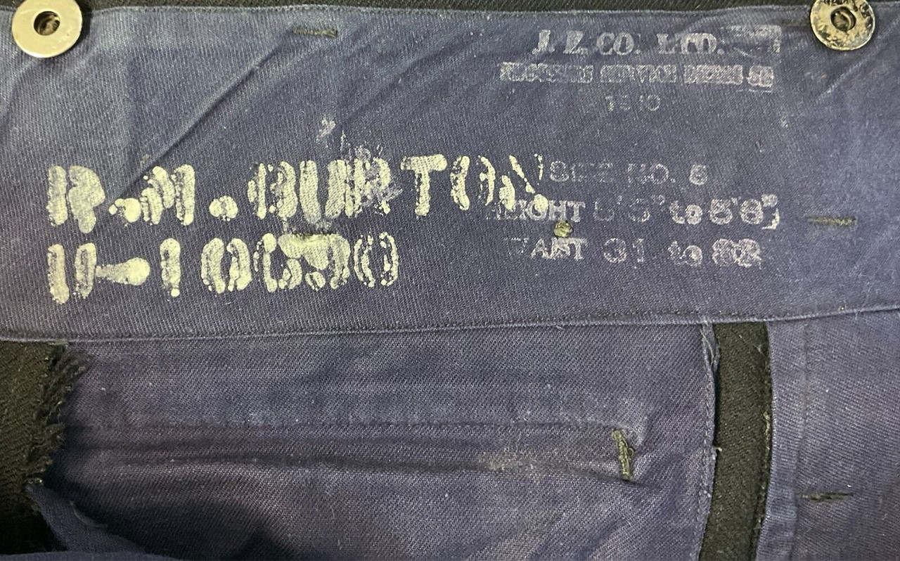 WW2 Canadian RCN Navy 1940 Dated Blue Wool Trousers W 32 x L 30 WW2 Canadian RCN Navy 1940 Dated Blue Wool Trousers W 32 x L 30