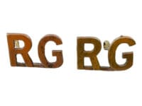 Canadian Royal Grenadiers RG Shoulder Titles Insignia Pair Canadian Royal Grenadiers RG Shoulder Titles Insignia Pair