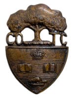 WW1 Canadian CEF COTC U of T University of Toronto Collar Badge Insignia Single WW1 Canadian CEF COTC U of T University of Toronto Collar Badge Insignia Single