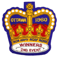 Canadian Army RCAF RCN RCMP Ottawa 1960 2nd Event Winners Patch