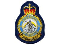 Canadian RCAF 418 Squadron Heraldic Colour Crest Patch Canadian RCAF 418 Squadron Heraldic Colour Crest Patch