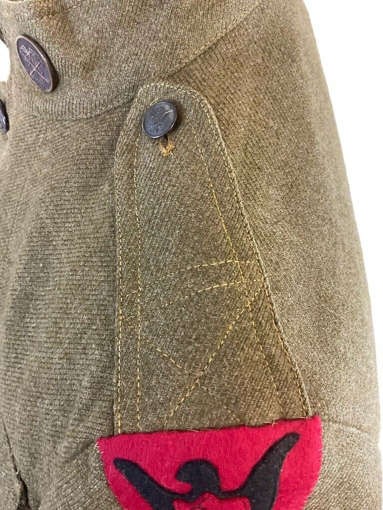 WW1 US AEF 86th Division Quarter Master Collar Disk Tunic WW1 US AEF 86th Division Quarter Master Collar Disk Tunic