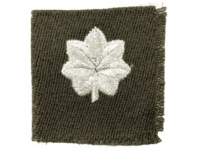 WW2 US Army Embroidered Collar Patch Major