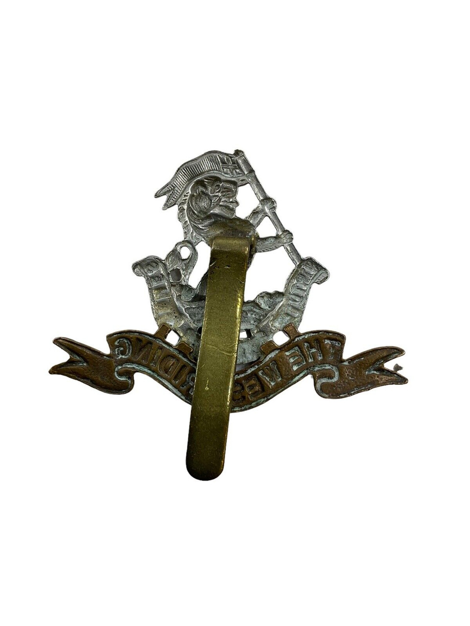 WW1 British BEF West Riding Regiment Cap Badge WW1 British BEF West Riding Regiment Cap Badge