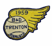 Canadian RCAF 1959 B & D Trenton Finalists Chenile Crest Patch Canadian RCAF 1959 B & D Trenton Finalists Chenile Crest Patch
