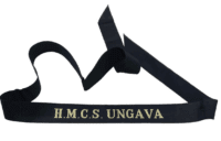 Royal Canadian Navy HMCS Ungava Cap Tally Full Length