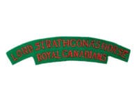 WW2 Canadian LDSH Lord Strathconas Horse British Made Shoulder Title Insignia