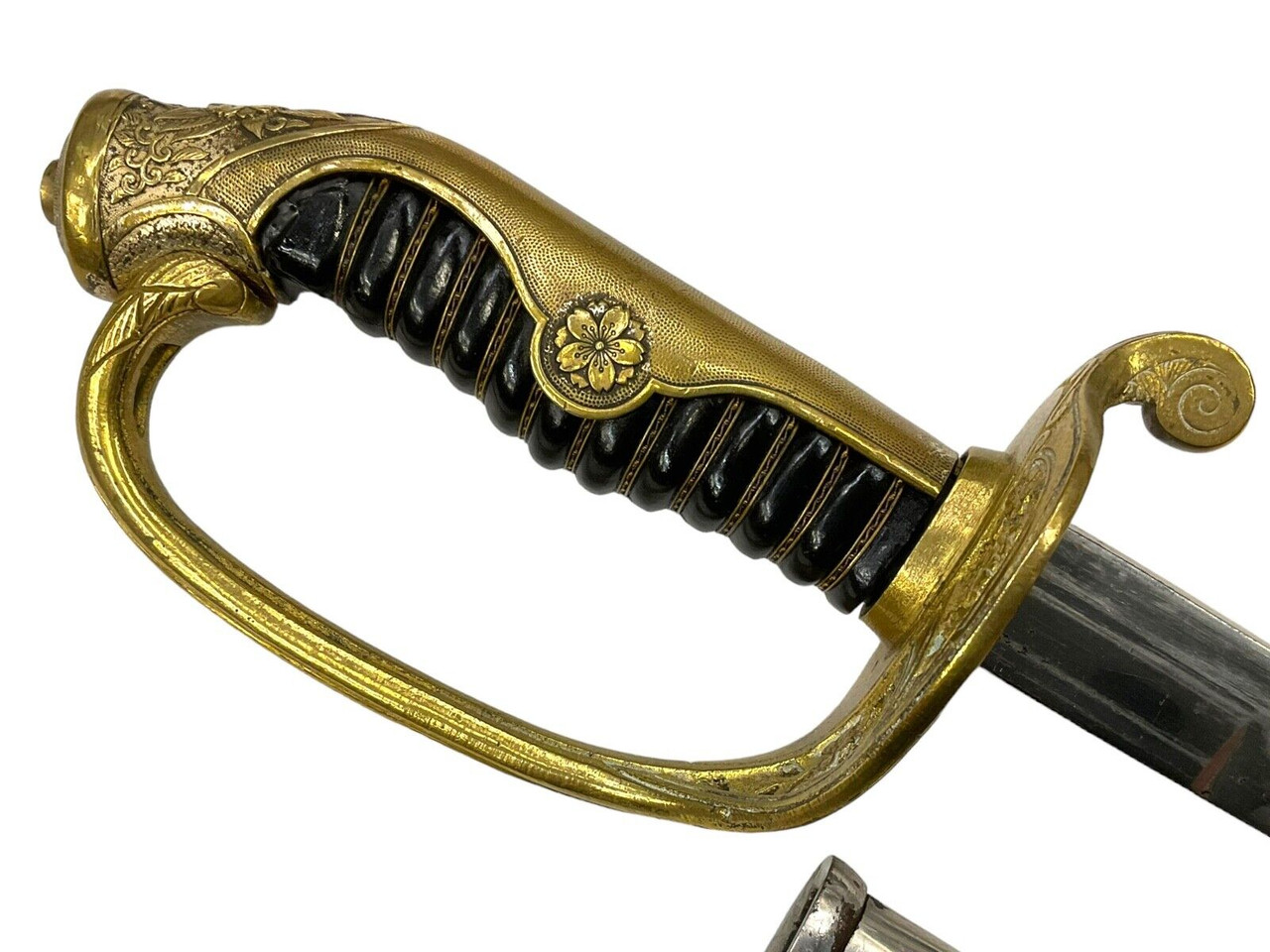 WW2 Imperial Japanese Army Officers Parade Sword Wavy Folded Blade 27.5 Inch WW2 Imperial Japanese Army Officers Parade Sword Wavy Folded Blade 27.5 Inch