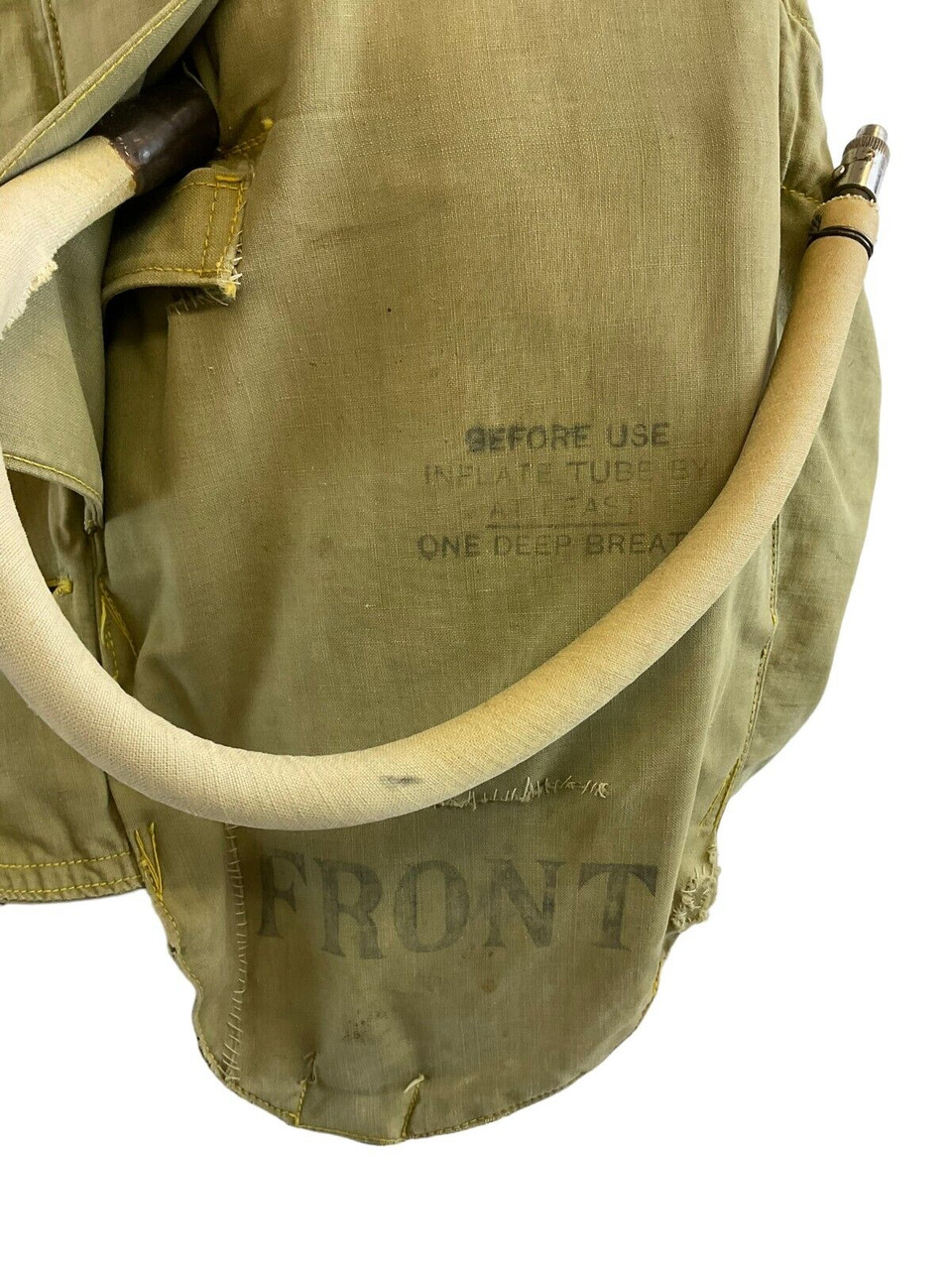 WW2 Canadian RCAF 32 Pattern Mae West Life Preserver with Bladders RARE WW2 Canadian RCAF 32 Pattern Mae West Life Preserver with Bladders RARE