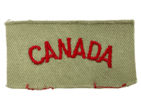 WW2 Canadian RCAF CANADA Shoulder Title Patch Insignia Single