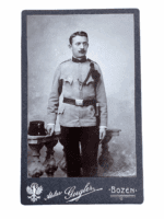 WW1 Austro Hungarian Officer Studio Portrait Photograph Peak Cap Standing 2