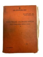 WW2 British Canadian RAF Air Ministry Electrical & Mechanical Notes WO's Book