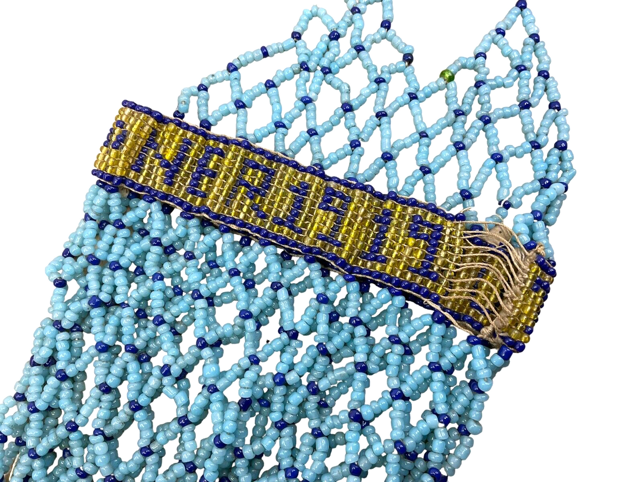 WW1 British Canadian BEF Turkish POW Prisoner Beadwork Purse 11 Inches 2 WW1 British Canadian BEF Turkish POW Prisoner Beadwork Purse 11 Inches 2