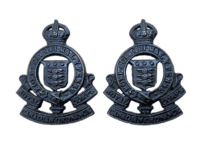WW2 Canadian RCOC Ordnance Corps Officers OSD Collar Badge Pair WW2 Canadian RCOC Ordnance Corps Officers OSD Collar Badge Pair
