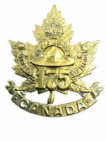 WW1 Canadian CEF 175th Battalion 175B Cap Badge Insignia