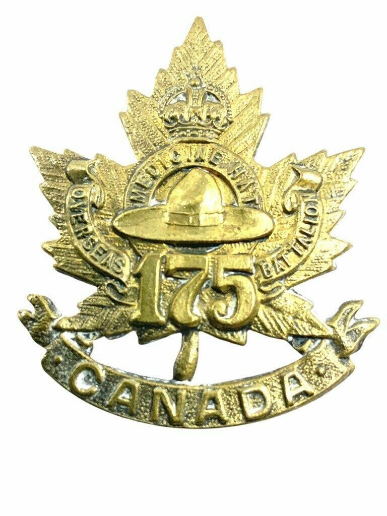 WW1 Canadian CEF 175th Battalion 175B Cap Badge Insignia WW1 Canadian CEF 175th Battalion 175B Cap Badge Insignia