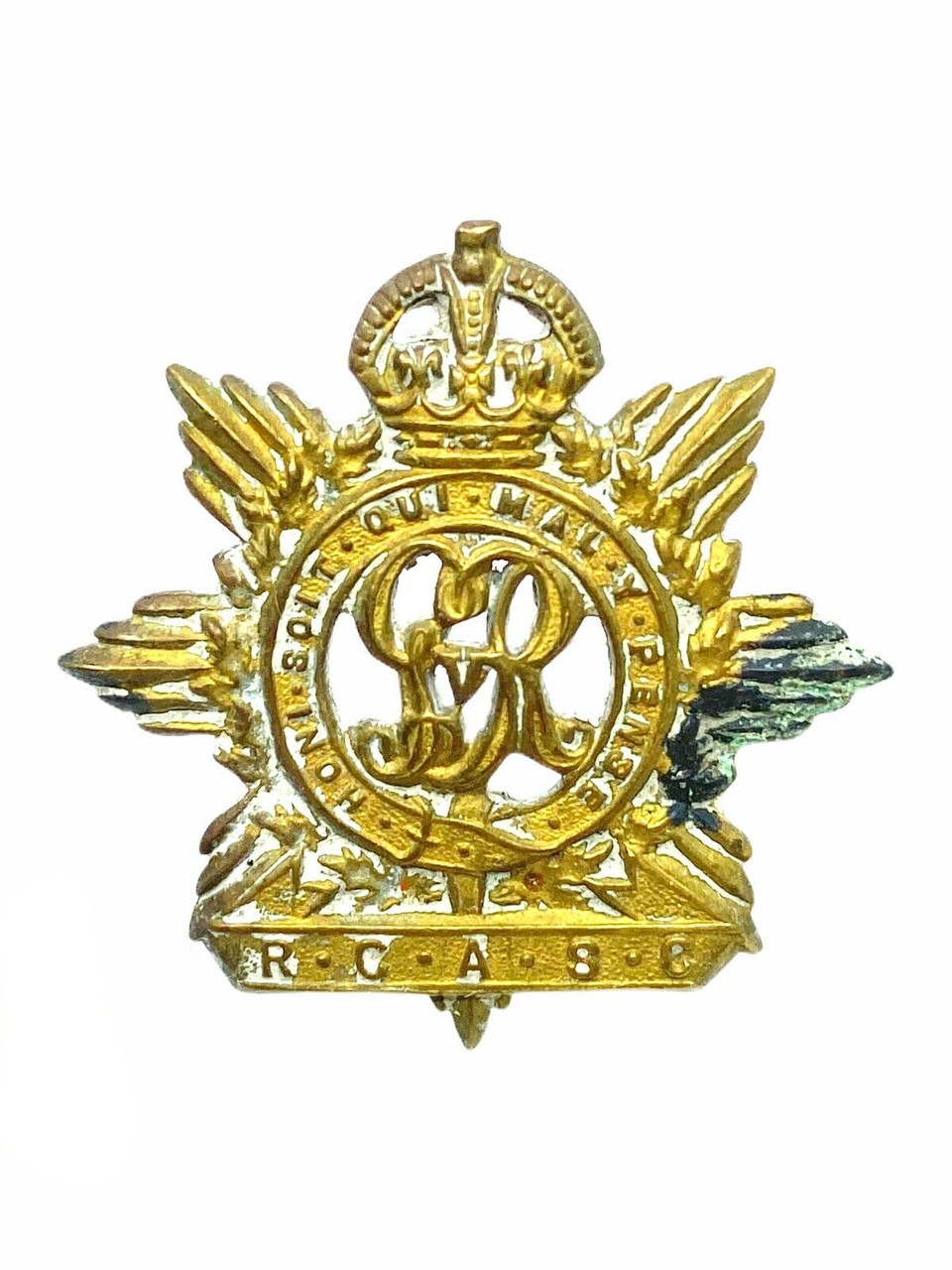 Post WW1 Canadian RCASC Service Corps Collar Single 1 Post WW1 Canadian RCASC Service Corps Collar Single 1