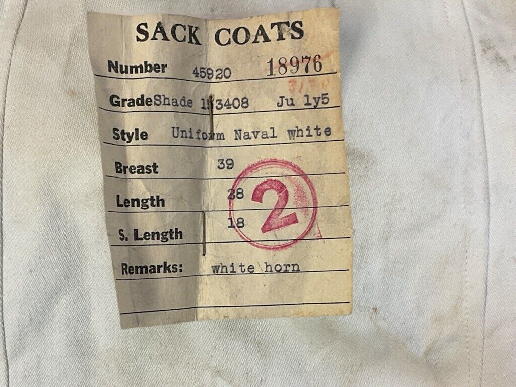 WW2 Canadian Navy RCN Officers White Tunic Jacket Shirt and Trousers Named WW2 Canadian Navy RCN Officers White Tunic Jacket Shirt and Trousers Named